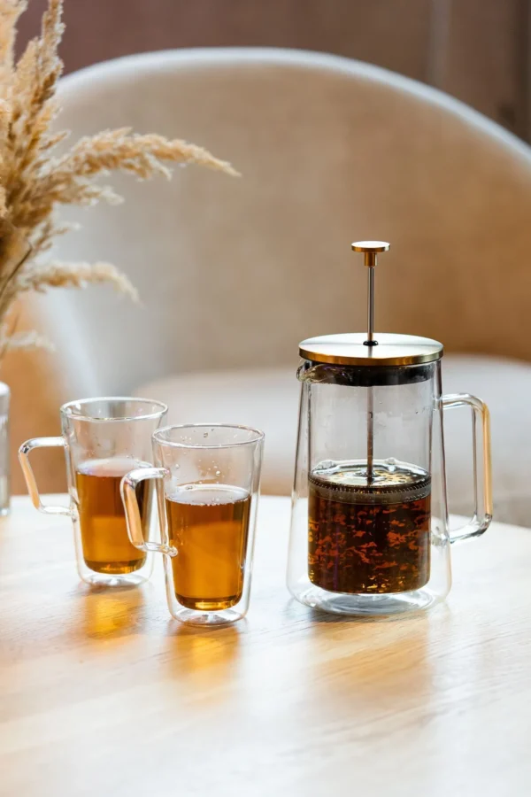 Viali Design French Press 1000 ml – gold matt - Image 5