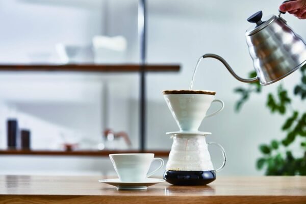 Hario V60-02 Ceramic Coffee Dripper - White - Image 2