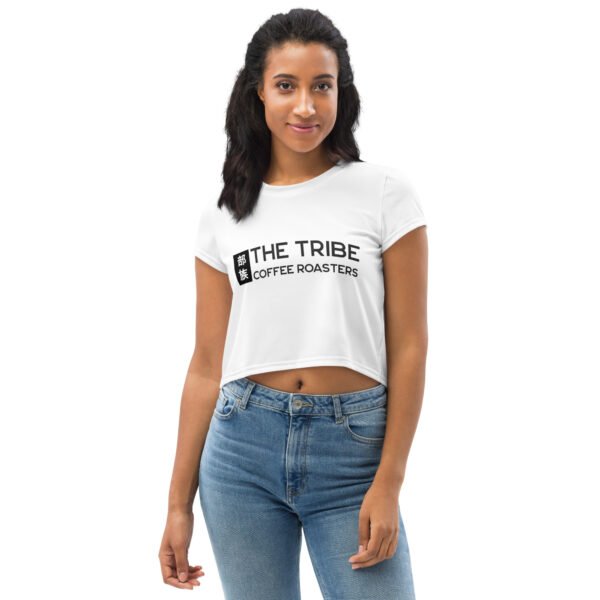 THE TRIBE – Women’s all-over print crop tee