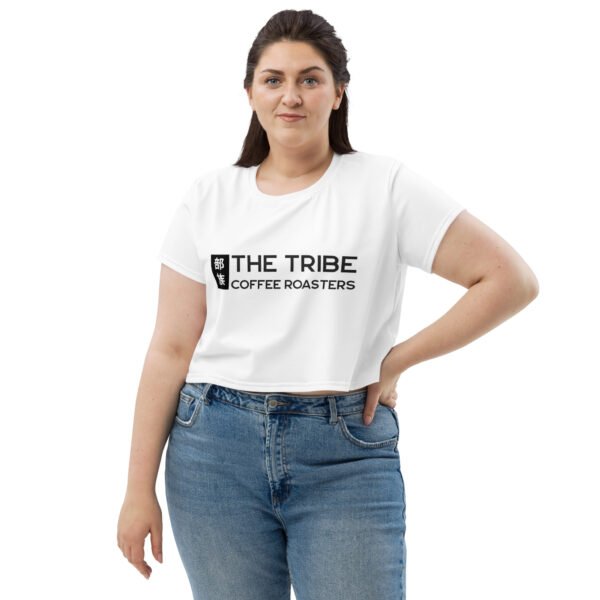 THE TRIBE – Women’s all-over print crop tee - Image 3