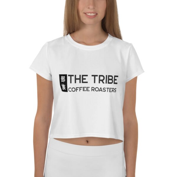 THE TRIBE – Women’s all-over print crop tee - Image 4
