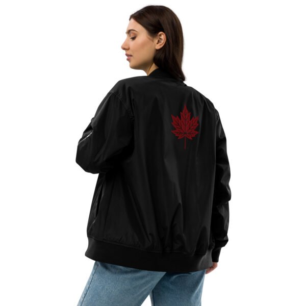 THE TRIBE – Premium recycled bomber jacket - black - Image 14