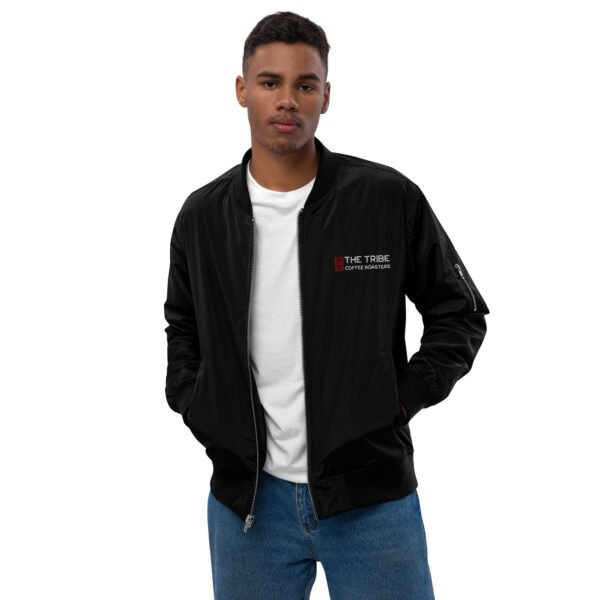 FORTIS FORTUNA ADIUVAT. – Premium recycled bomber jacket - unisex - black - Image 14