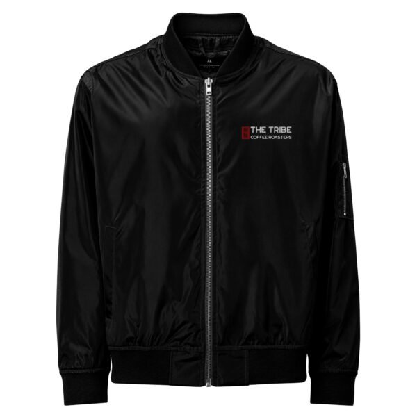 THE TRIBE – Premium recycled bomber jacket - black - Image 17