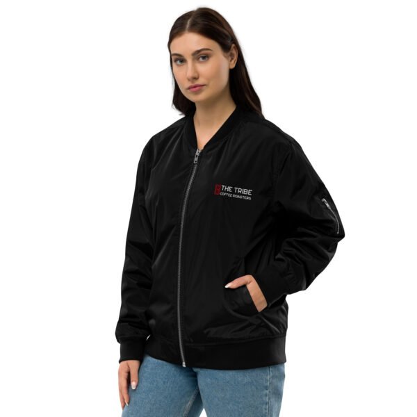THE TRIBE – Premium recycled bomber jacket - black - Image 16