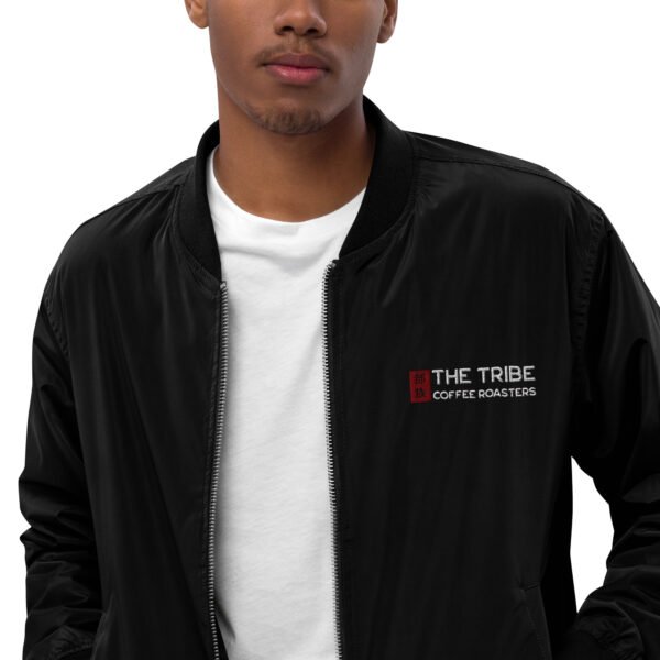 FORTIS FORTUNA ADIUVAT. – Premium recycled bomber jacket - unisex - black - Image 16